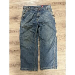 Vtg Y2K‎ Aeropostale 32 X 30 Jeans Distressed Faded Denim Baggy 90s